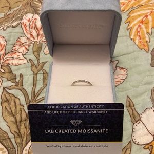 Charles &Colvard Moissanite Wedding Band